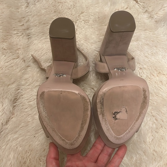 Prada Suede Platform Heels - Picture 7 of 9